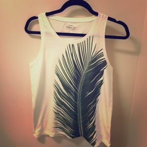 J Crew palm tank top